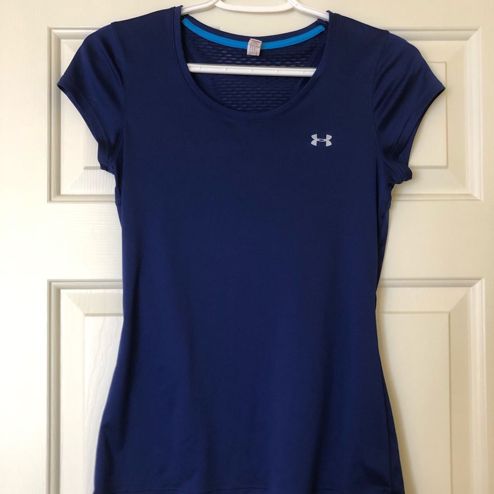 Under Armour Blue Workout Shirt (Good Condition)